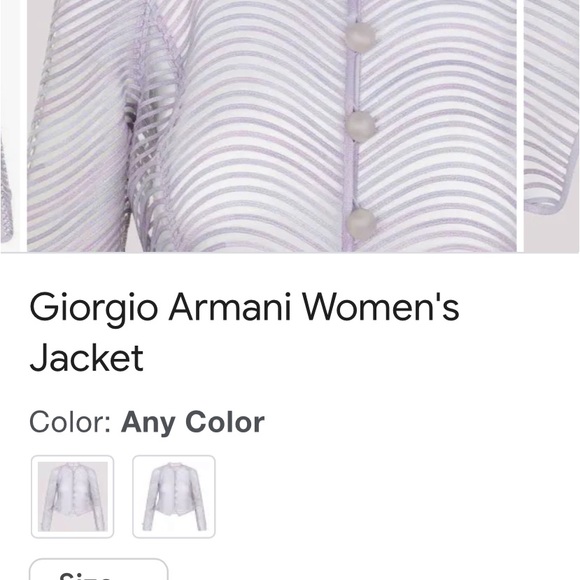 NWT Armani Collezioni Transparent Jacket - Picture 3 of 11